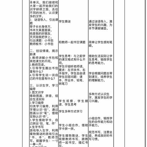 丛台区2023年幼小科学衔接教学优质课丛台小学秦铭遥语文学科《小书包》第一课时