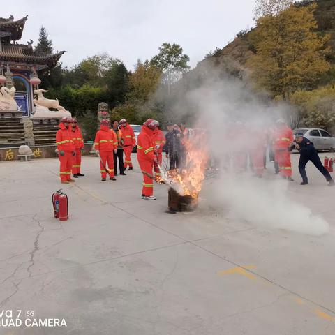 虎台街道办事处             开展森林防灭火安全演练