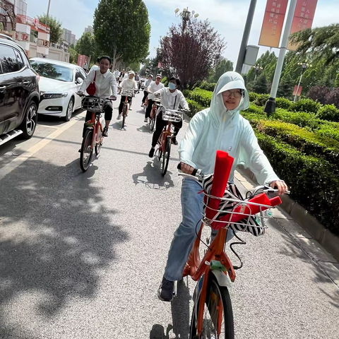 乡贤街水门社区 【最初中国·文明临汾】 环保“十小事”——开展绿色骑行活动，引领“爱尧都 爱临汾 赢未来”新风尚