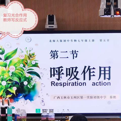 中南六省广西赛课—植物的呼吸作用