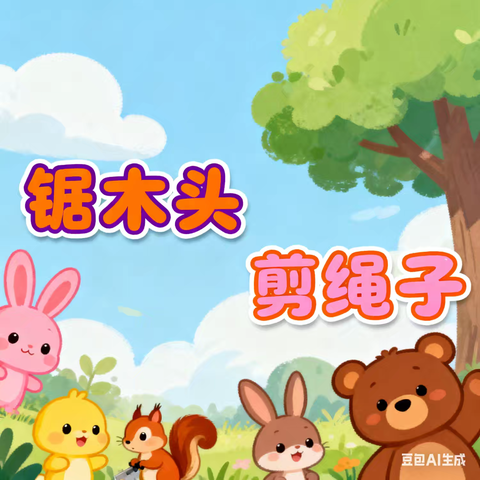 文笔小学二（3）班第一期 “数学讲题小能手”张诗琦 《锯木头、剪绳子》