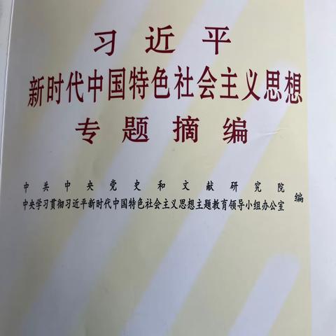 《习近平新时代中国特色社会主义思想专题摘篇》（九）