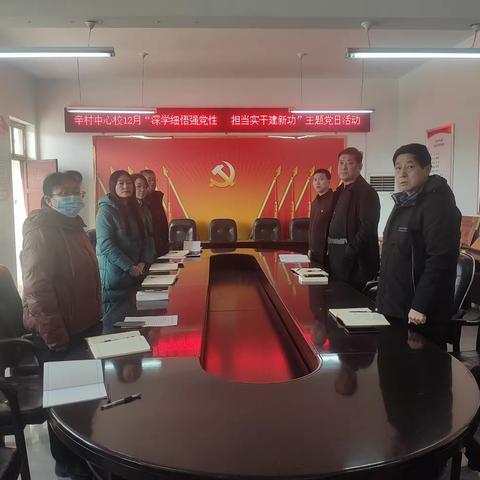 辛村中心校党支部“深学细悟强党性 担当实干建新功”主题党日活动
