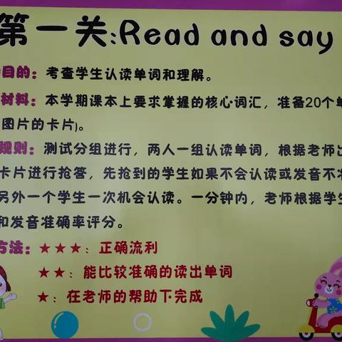 “快乐无纸笔  趣味大闯关”——海口海之南外国语实验学校一二年级英语游乐闯关活动