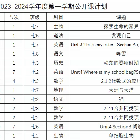 课堂展风采，教研促成长——名儒学校中学部开展“教研公开课”活动