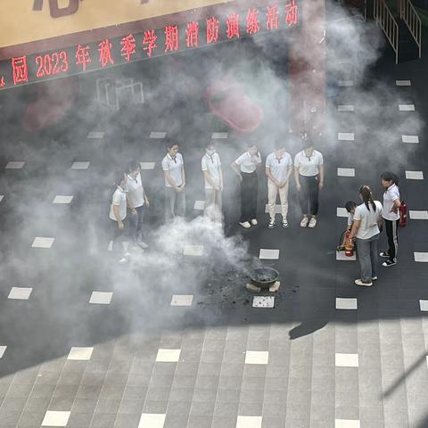 消防演习，安全“童”行——上思县欣苑幼儿园 大大一班消防安全演练