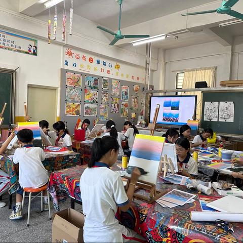 美术社团｜和同学们一起探索艺术世界——2023年秋学期惠东县吉隆明珠小学艺术特色课程之美术社团活动