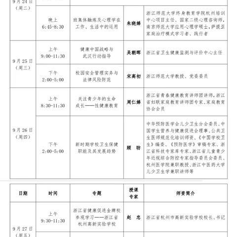 行而不辍，追光不止  ——参加武汉市中小学卫生保健骨干教师能力提升培训班简报