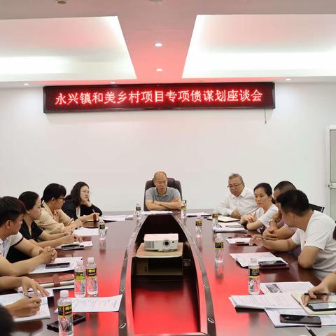 永兴镇召开和美乡村项目专项债谋划座谈会
