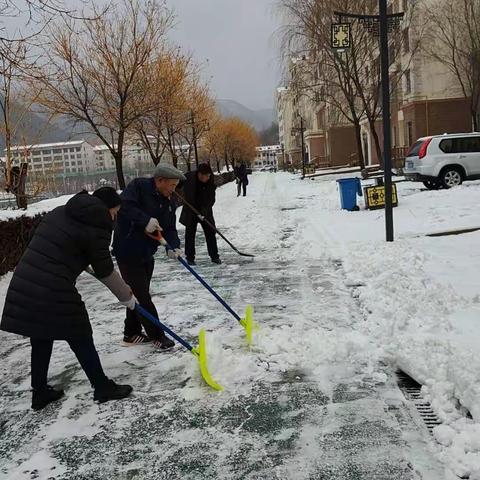 以雪为令，清雪保障 众磊飞腾物业在行动