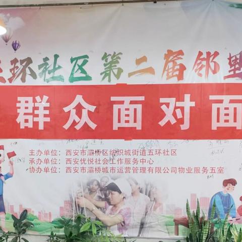 党群欢聚听民声 共筑和谐新五环 ——五环社区群众面对面座谈会