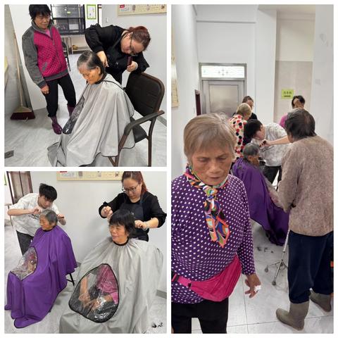 “温情义剪 情系重阳”2025年那央村养老服务站重阳节活动