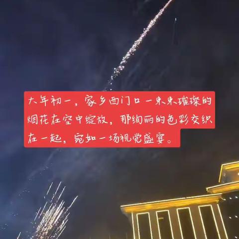 大年初一，祝大家新年快乐！