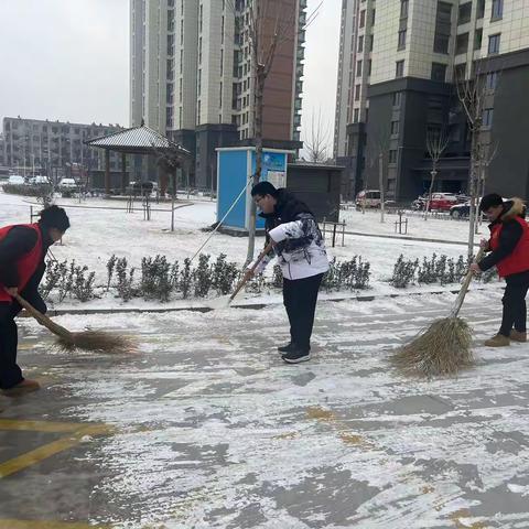 后屯社区：扫雪便民行，我们在行动