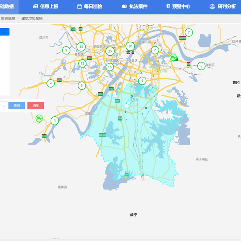 江夏区2024年10月1日建筑弃土弃料智慧监控和执法督察工作情况