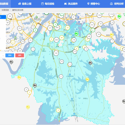 江夏区2024年10月10日建筑弃土弃料智慧监控和执法督察工作情况