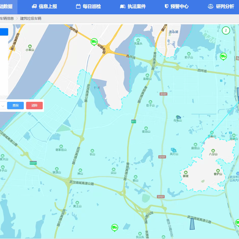 江夏区2024年11月16日建筑弃土弃料智慧监控和执法督察工作情况