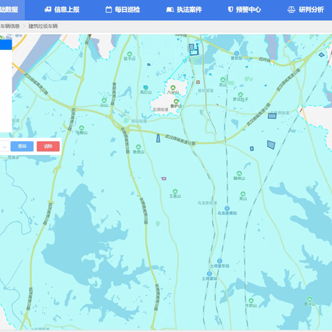 江夏区2024年11月22日建筑弃土弃料智慧监控和执法督察工作情况