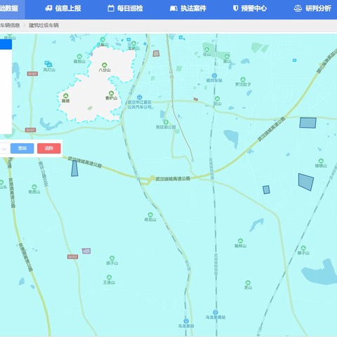 江夏区2024年11月26日建筑弃土弃料智慧监控和执法督察工作情况