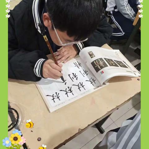 【关爱学生幸福成长】冀南新区博远学校 写好毛笔字，为人生添色彩。