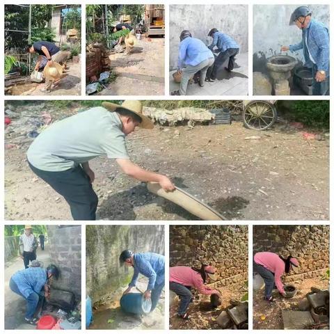 中和镇长村村委会持续开展“翻盆倒罐 清理积水”环境卫生整治行动