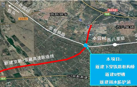 京新至京藏高速联络线下穿京包铁路框构桥工程
