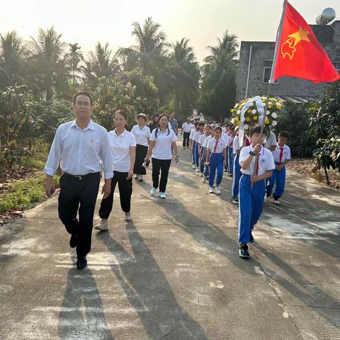 缅怀革命先烈，弘扬爱国精神——三亚市海棠区第一小学清明节祭扫烈士墓活动