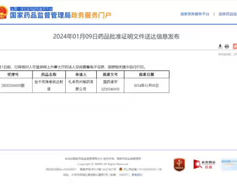 【新药上架】加卡奈珠单抗注射液在青海省和平新健康DTP专业药房完成上架啦！