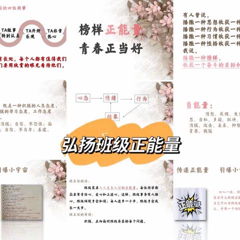 榜样正能量，青春正当好—主题班会