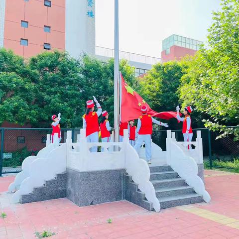 阳光心理，健康人生——乐陵市城西小学升旗仪式