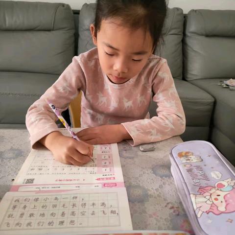 一年级五班王乐茼的寒假生活