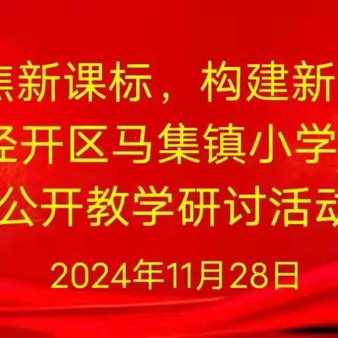 聚焦新课标，构建新课堂——经开区马集镇小学数学公开教学研讨活动