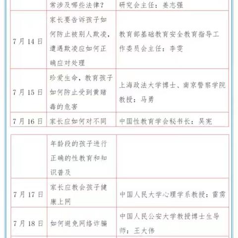 全省青少年暑假学习法治文化盛宴    ——山东省组织开展“家校共育法治与安全教育”公益课展播活动