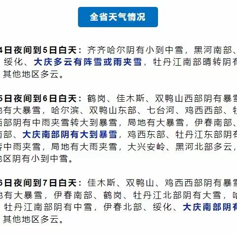 中国人寿财险大庆中支提示您暴雪将至，请注意行车安全