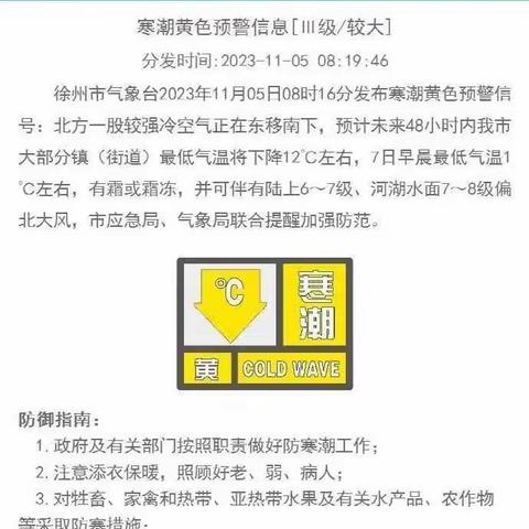 🌈降温来袭，科学保暖——徐州市世茂幼儿园秋冬卫生保健温馨提示