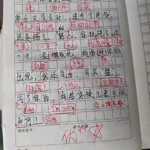 错别字道歉书