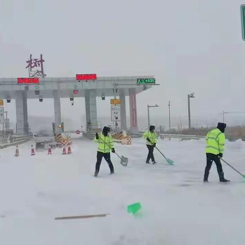 暴风雪中的温暖瞬间