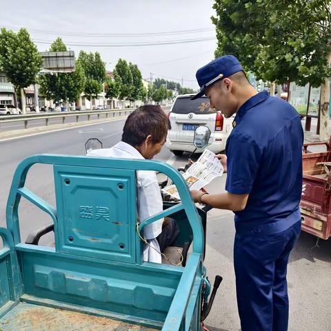 【临沂支队】郑城消防救援站开展预防电动车火灾宣传活动