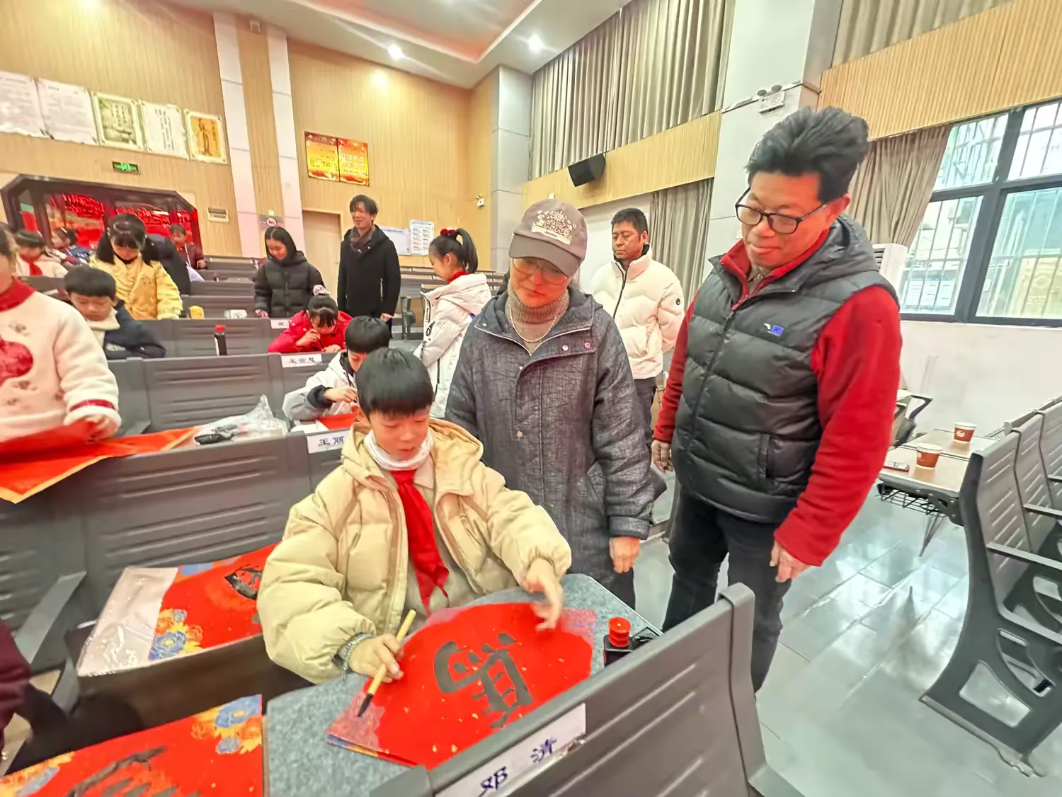 图片[16]-书香润童年，福马迎新春！小志老师受邀到白鹭街小学讲书法-52书法博客