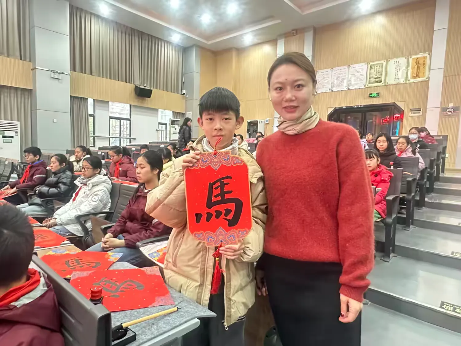 图片[18]-书香润童年，福马迎新春！小志老师受邀到白鹭街小学讲书法-52书法博客