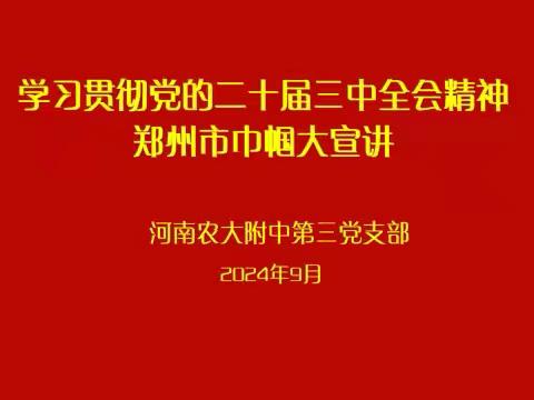 党的二十届三中全会精神宣讲