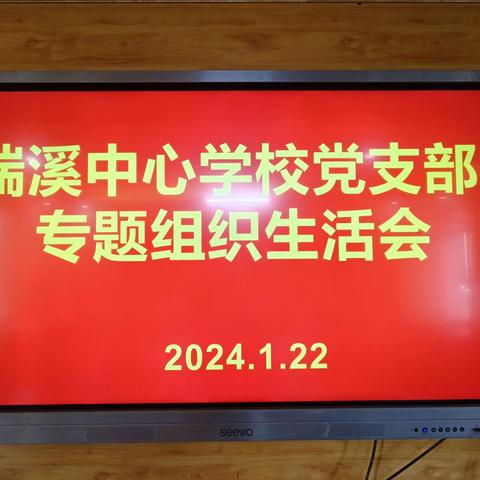 2023年支部专题组织生活会及民主评议党员大会