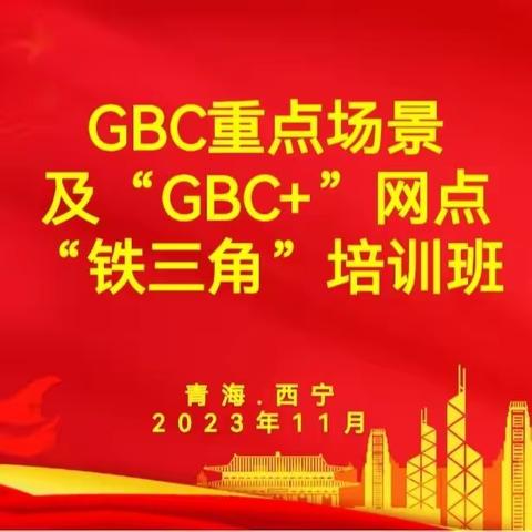 青海分行举办GBC重点场景及 “GBC+”网点“铁三角” 培训班