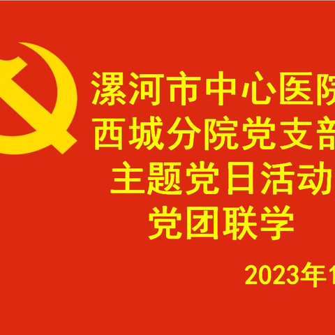 2023年11月份西城分院党支部主题党日活动