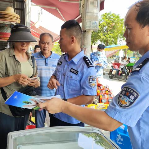 白沙县委政法委开展禁毒宣传进场所活动