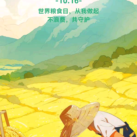 武山县城关第二小学2024年世界粮食日倡议书——粮安天下，共建更好生活，共创美好未来