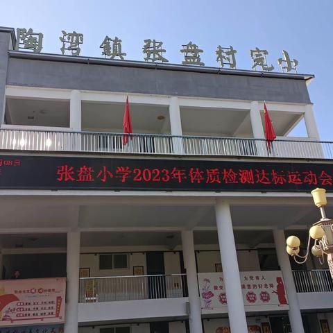 陶湾镇张盘小学体质达标运动会