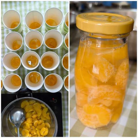 小二班  今日活动分享📸 今天是我国二十四节气中的大雪❄❄ 一杯暖暖的橘子茶🍊󢨩暖整个冬天❄❄ 准备材料： 橘子🍊󢪯净水💧𹶰糖