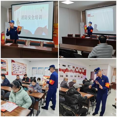 学雷锋  在行动 枣园北路政府专职消防站开展 消防安全进社区宣传培训活动