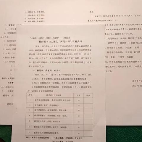 笔画书我心，妙笔展风采--义马市外国语小学第二届教师基本功大赛之粉笔字、简笔画比赛活动纪实